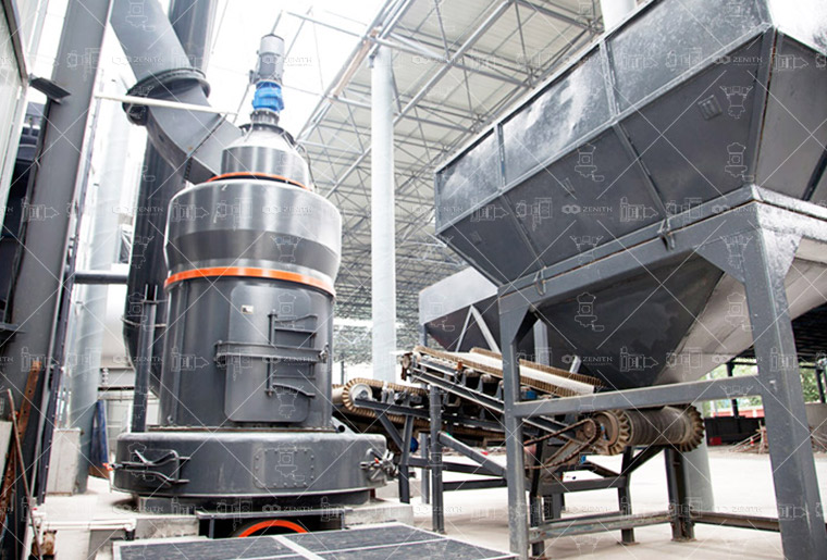 Layout diagram of an MTW178 grinding mill system installed in an industrial power plant setting.